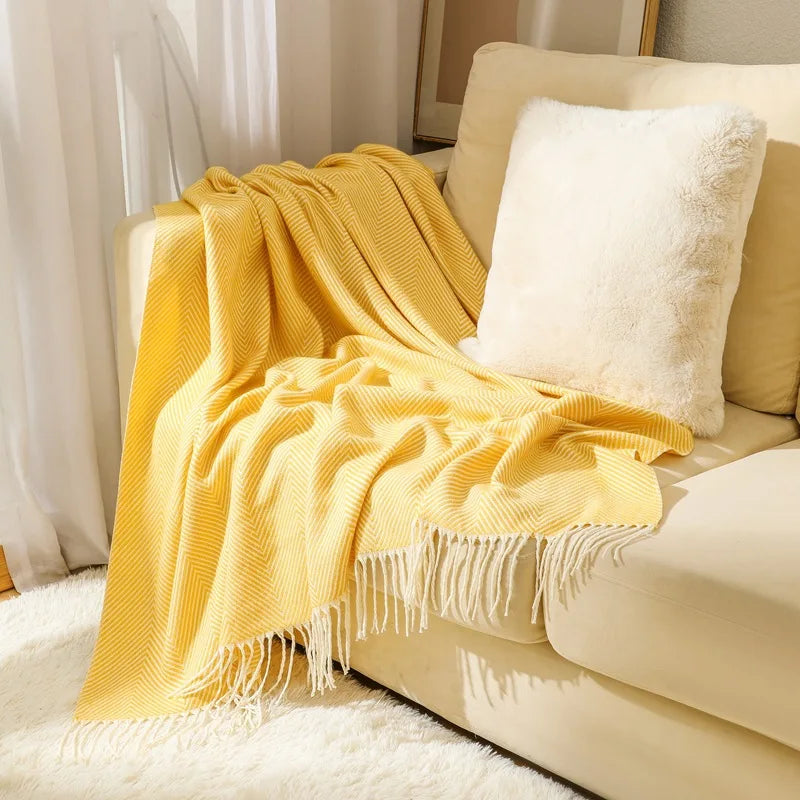 Sivra Striped Throw Blanket
