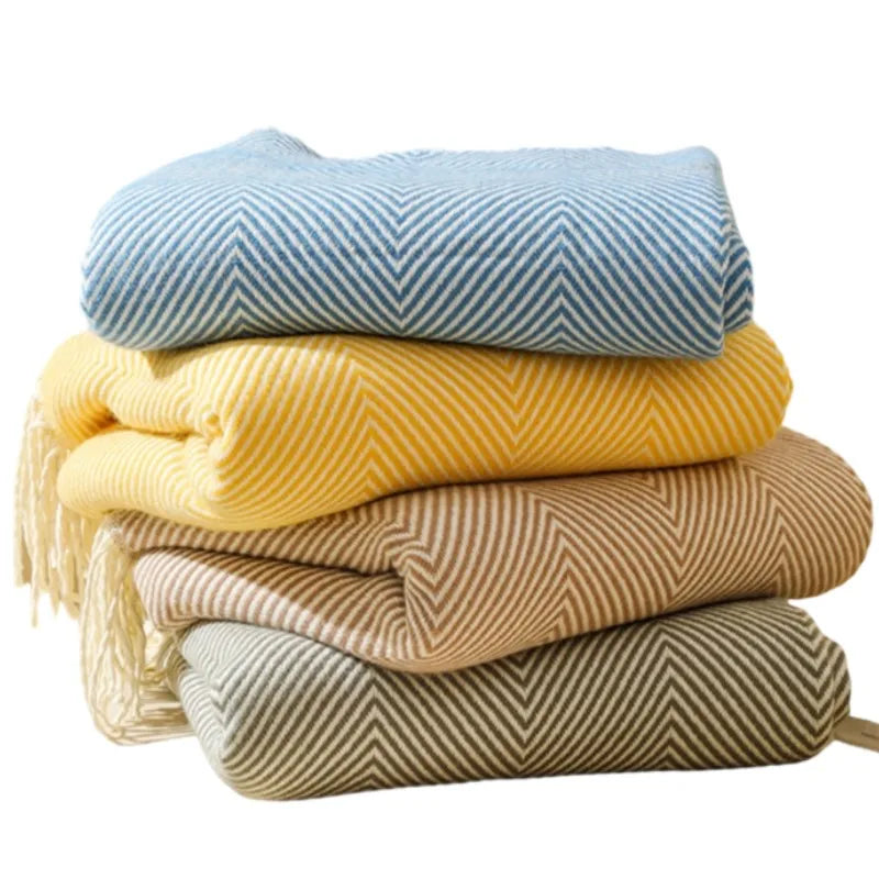 Sivra Striped Throw Blanket