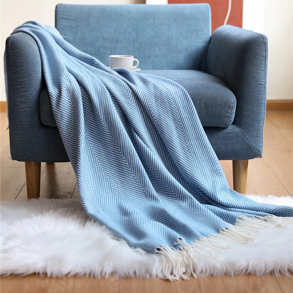 Sivra Striped Throw Blanket