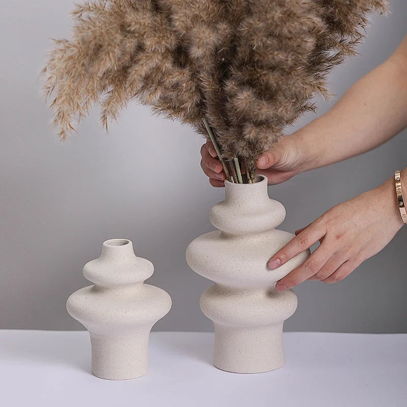 Calvia Sculpted Ceramic Vase