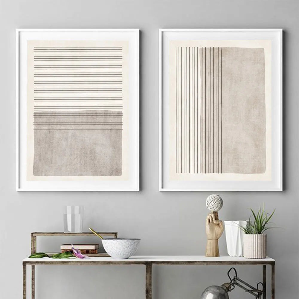 Eralis Abstract Neutral Wall Art