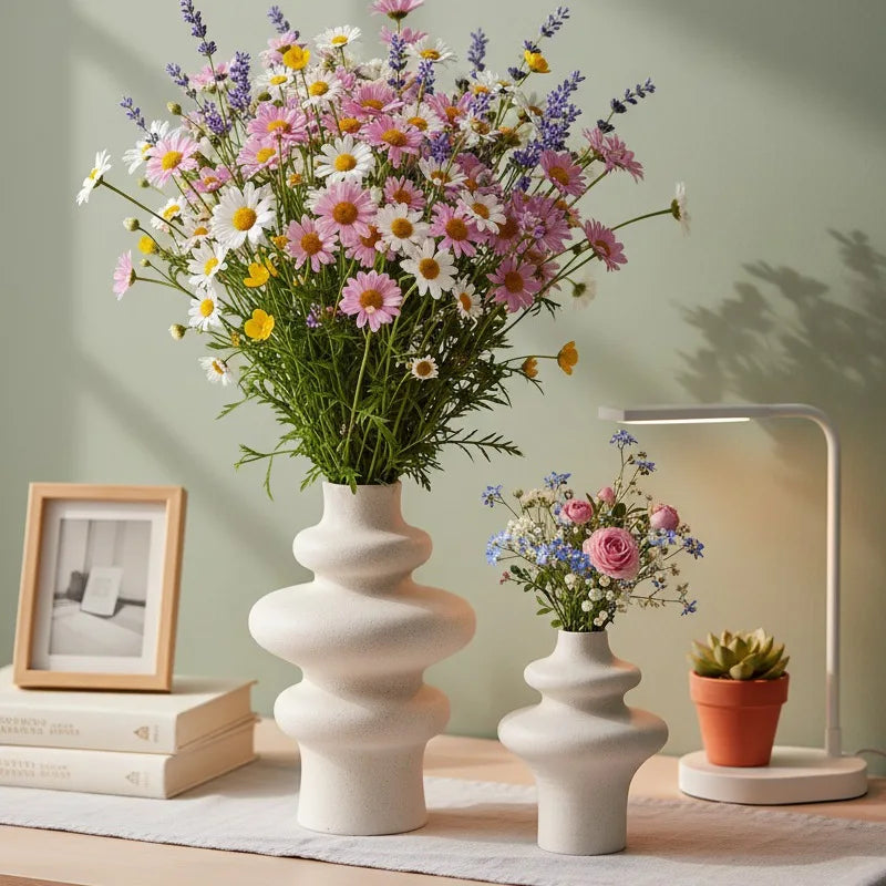 Calvia Sculpted Ceramic Vase