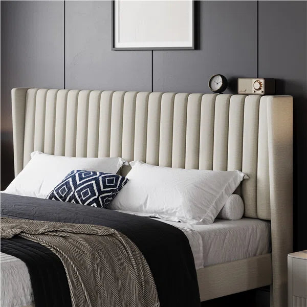Mirella Wingback Platform Bed