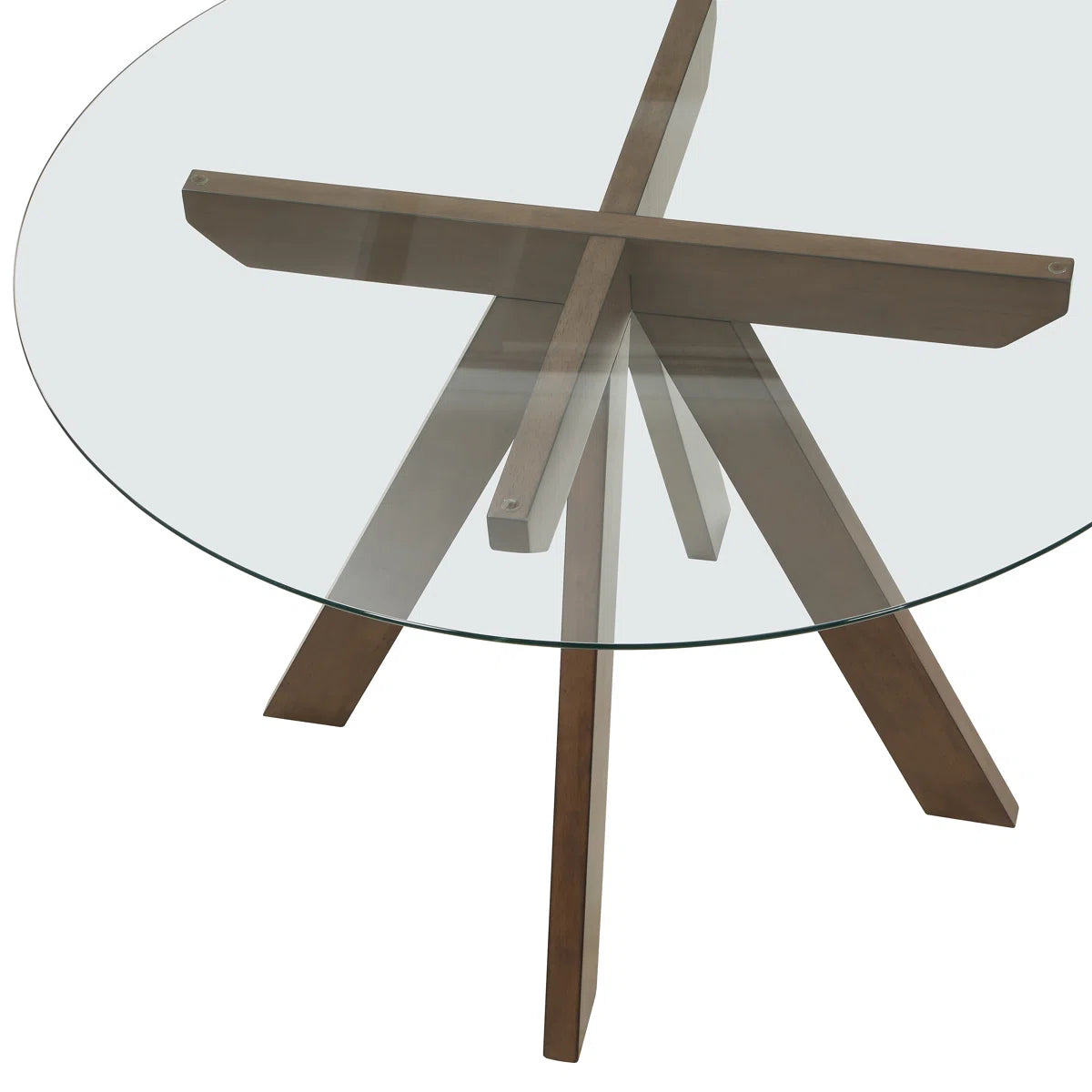 Marcel Round Glass Dining Table