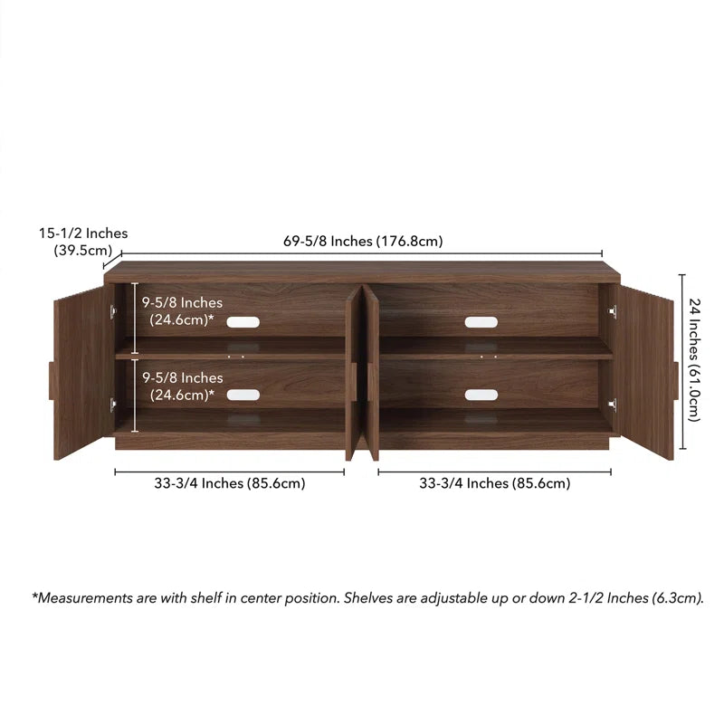Mero Rectangular TV Stand for Tv'S up to 75"