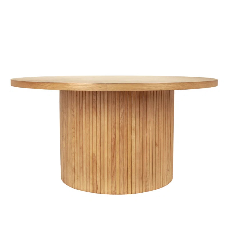 Charleily Solid Wood Coffee Table Round